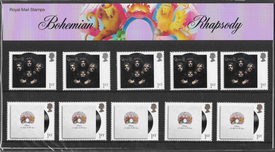 (image for) 2020 Queen Bohemian Rhapsody Royal Mail Souvenir Pack